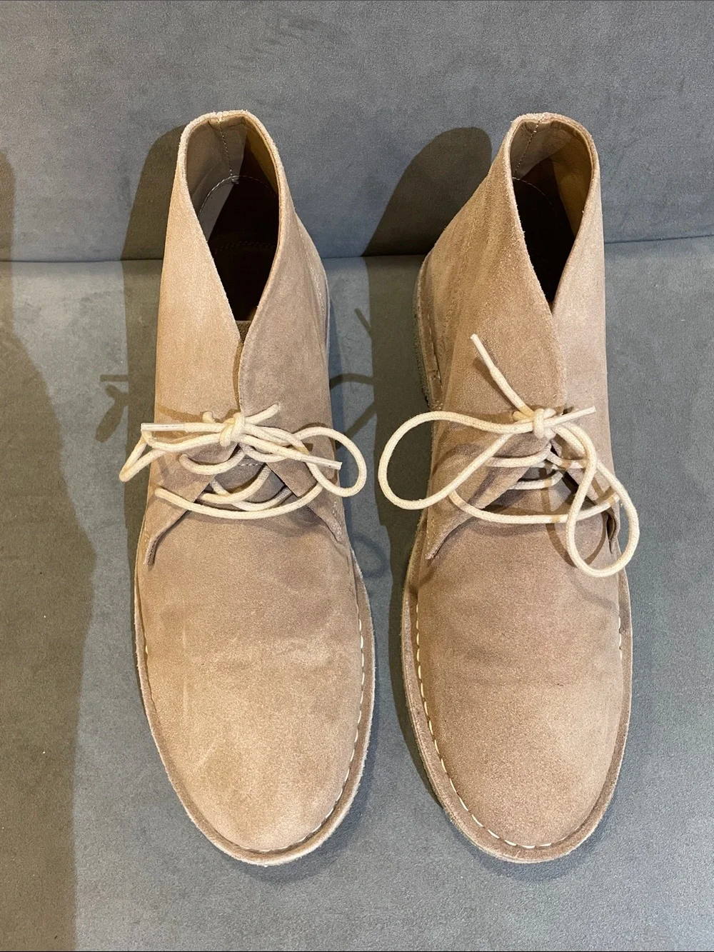 ASOS Design Tan Suede Desert Chukka Boots Size 11 - Neutral Taupe Beige